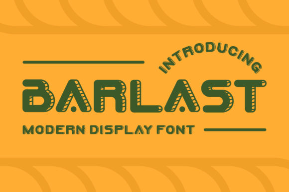 Barlast: A Unique Display Font for Creative Projects