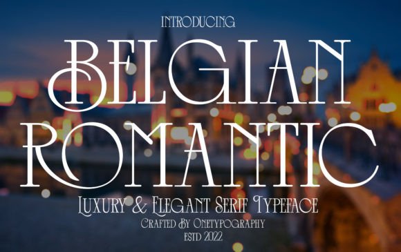 Belgian Romantic: A Stylish Display Font for Creative Projects