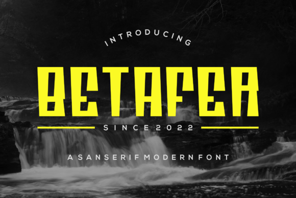 Betafer: A Modern Display Font for Creative Impact