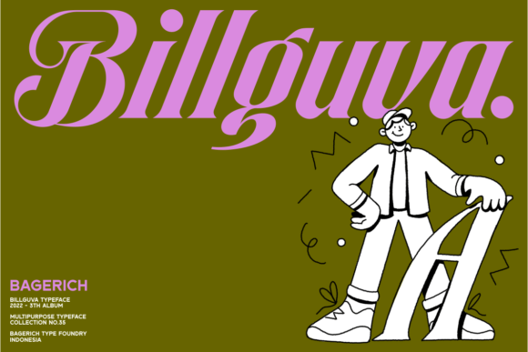Billguva: A Modern Display Font That Elevates Creative Projects