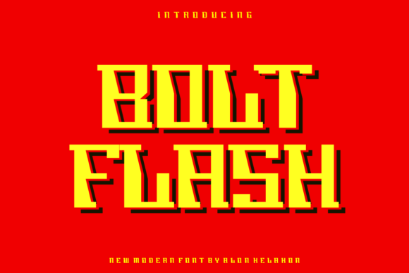 Bolt Flash: A Modern Display Font for Elevating Creative Projects