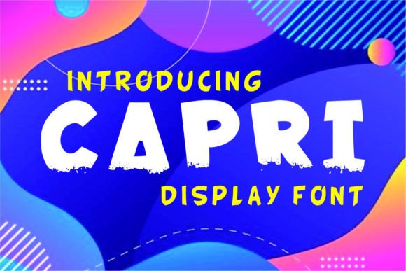 Capri: A Dynamic Display Font for Creative Expression