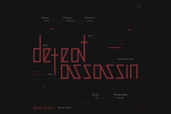 Defeat Assassin: A Futuristic Display Font for Modern Creatives