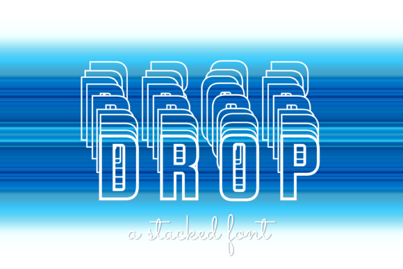 Drop: A Modern Display Font for Creative Projects
