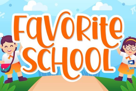 Favorite School: The Display Font That Brings Youthful Energy to Your Designs