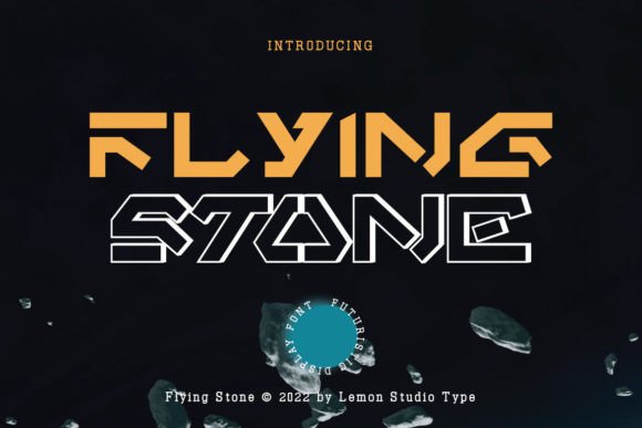 Flying Stone: A Bold, Futuristic Font for Strategic Design and Communication