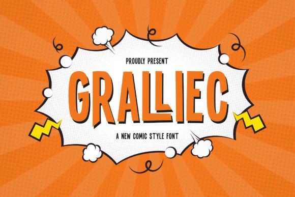 Gralliec: The Comic Font That Adds a Spark to Your Design Projects