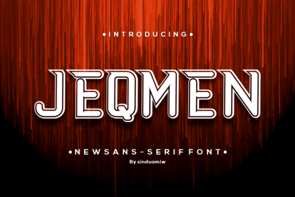 Jeqmen: A Modern Display Font for Elevating Creative Projects