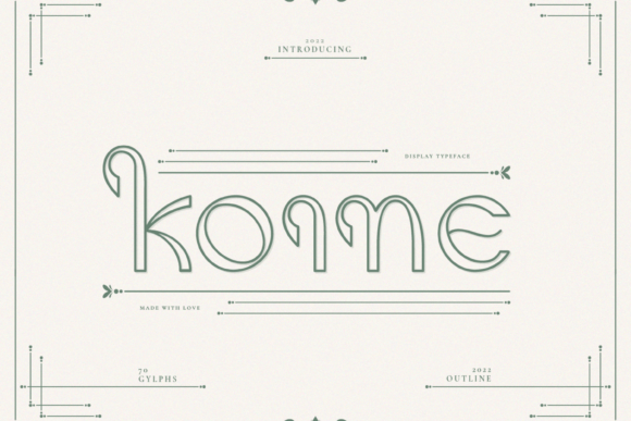 Koine Display Font: A Unique Typographic Experience