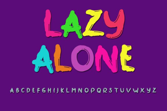 Lazy Alone: A Versatile Font for Fresh and Elegant Design Projects