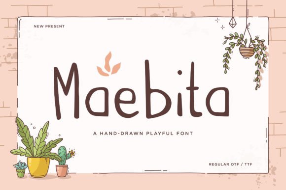 Maebita: A Unique Hand-Drawn Font for Modern Design Needs