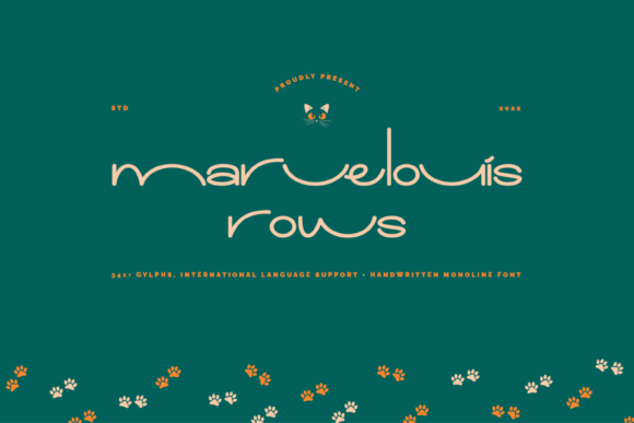 Marvelouis Rows: A Playful Display Font for Creative Projects