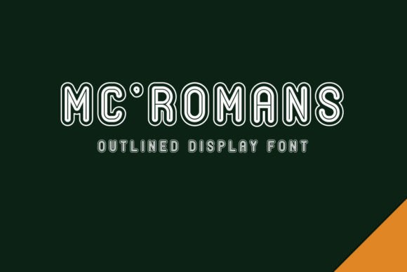 Mc Romans: A Modern Rounded Display Font for Creative Professionals