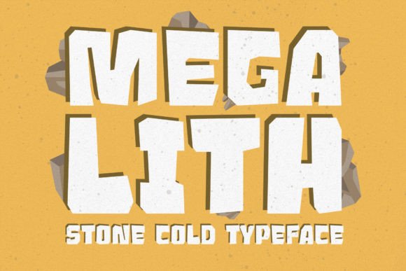 Megalith: A Bold Display Typeface Inspired by Arizona’s Desert Rocks