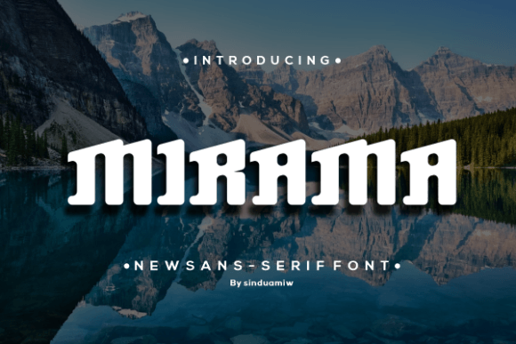 Mirama: A Modern Display Font That Elevates Your Design