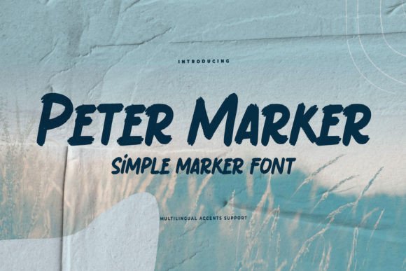 Peter Marker: A Font with a Natural and Sporty Edge for Creative Projects