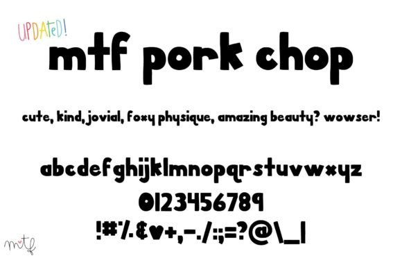 Pork Chop: A Font That Commands Attention with Bold Beauty