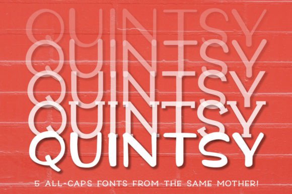 Quintsy: A Unique Font Family for Creative Flexibility