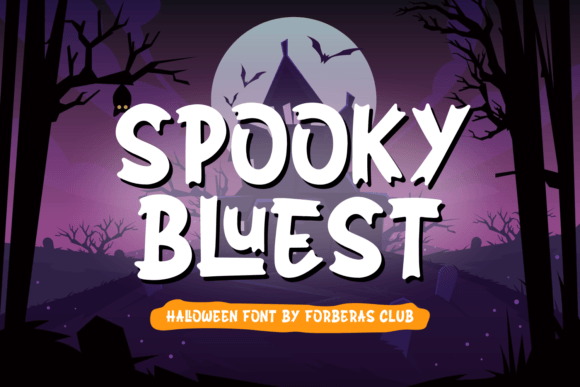 Spooky Bluest: A Chillingly Fun Display Font