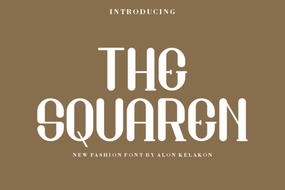 The Squaren: A Timeless Display Font for Modern Design